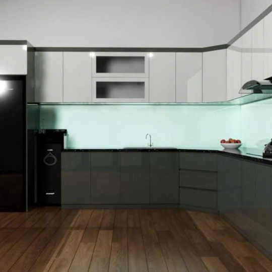 Bếp chữ L hiện đại L4